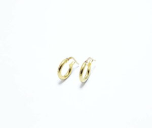 creoles en or jaune 18 carats petite