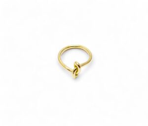 bague noeud en or jaune 18 carats