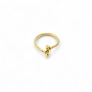 bague noeud en or jaune 18 carats