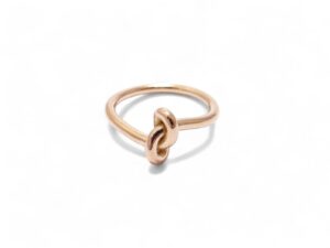 bague noeud en or rose