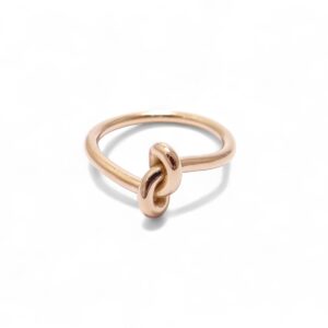 bague noeud en or rose